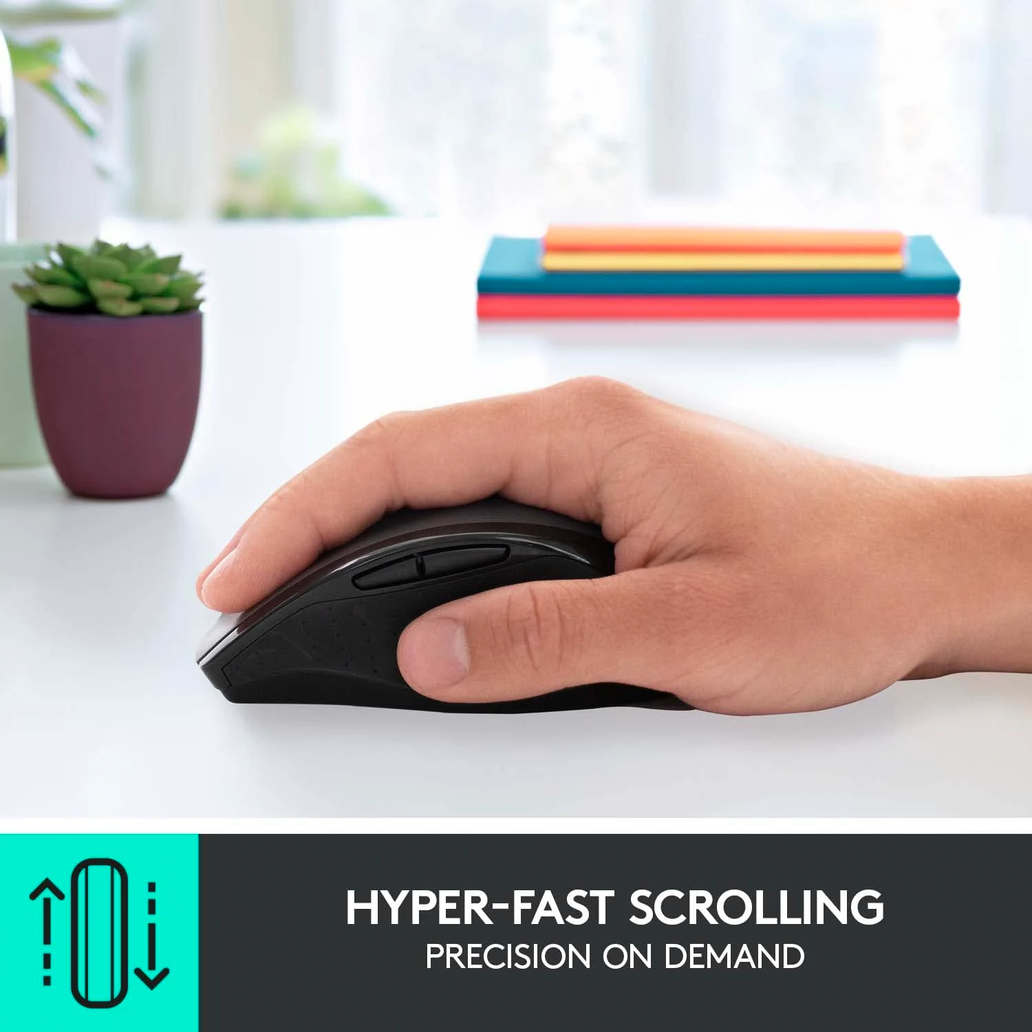Logitech M705 Marathon Wireless Mouse / Компьютерын Хулгана / - зураг 2
