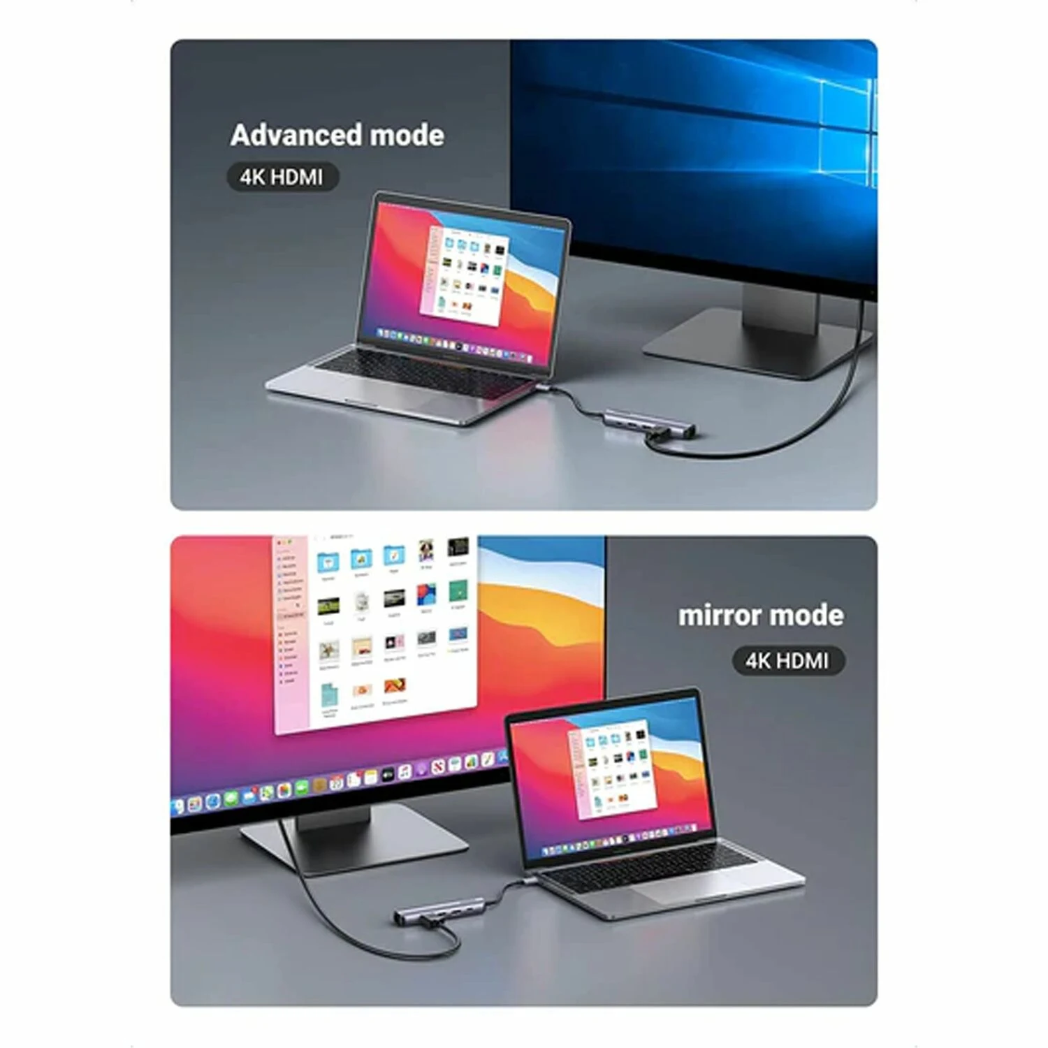 UGREEN 5-in-1 Multi Function USB-C HUB (10919) - зураг 3
