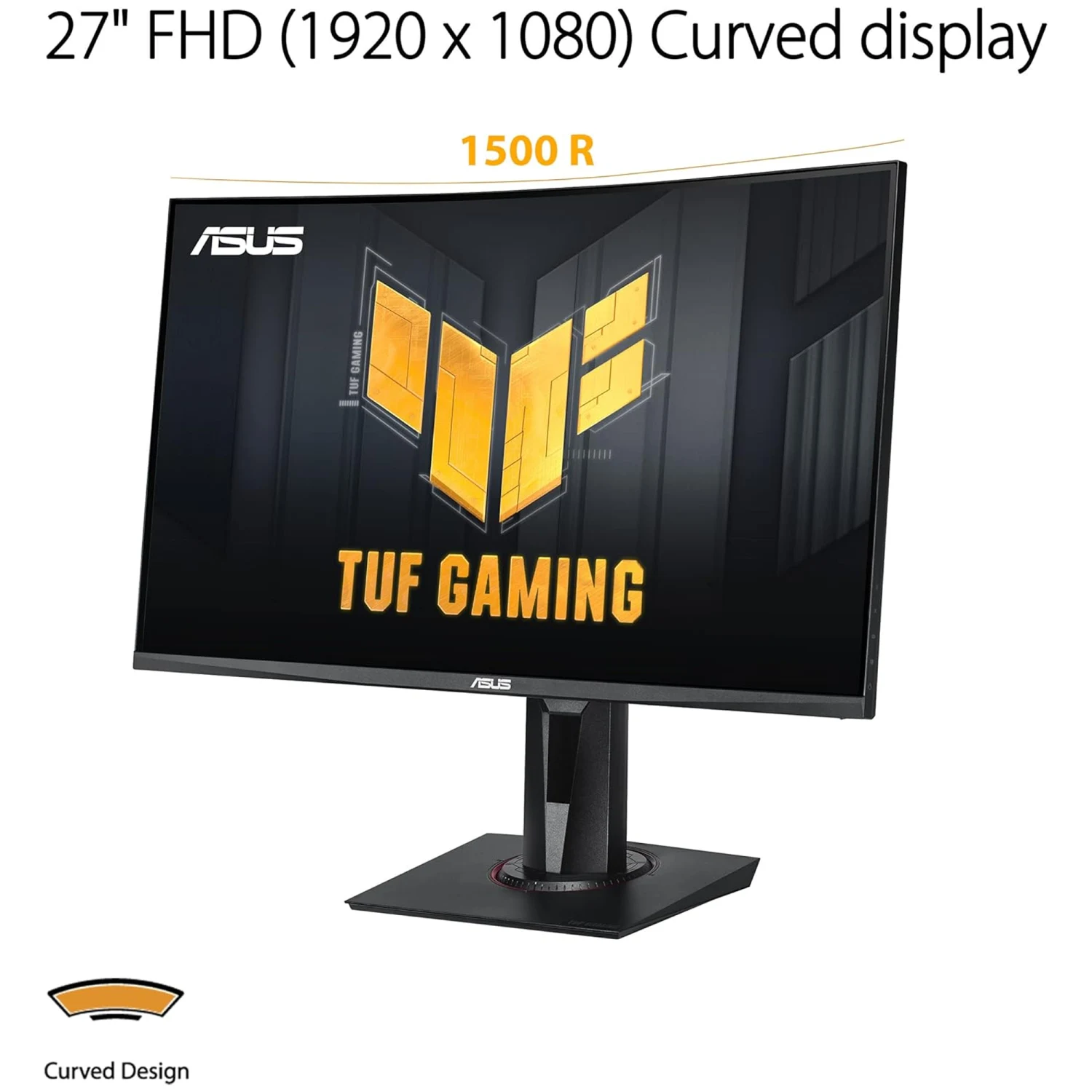 ASUS TUF Gaming VG27VQM 27-inch 240Hz Curved Monitor / Компьютерийн Дэлгэц / - зураг 2
