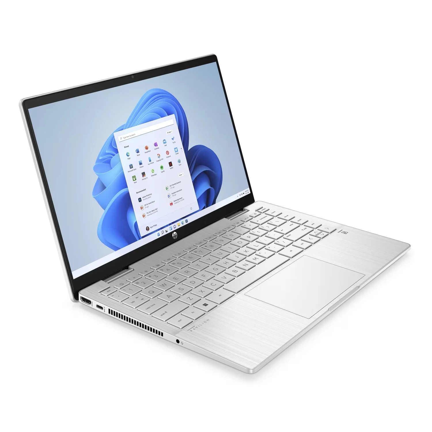 HP Pavilion X360 14-ek1085TU Intel Core i7-1355U, 8GB DDR4 3200MHz RAM, 512GB PCIe NVMe M.2 SSD, Intel Iris Xe Graphics, 14-inch IPS FHD, Multi Touch, Win10 Home, Natural Silver - зураг 2