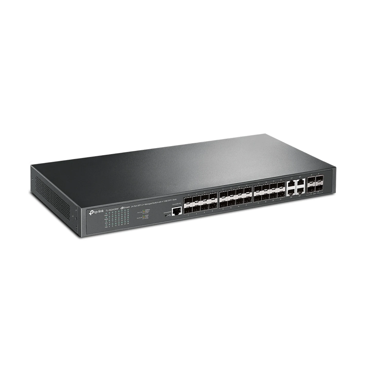 TP-Link SG3428XF JetStream 24-Port Gigabit SFP L2+ Managed Switch with 4 10GE SFP+ Slots / Свич салаалагч , Сүлжээний Төхөөрөмж / - зураг 2