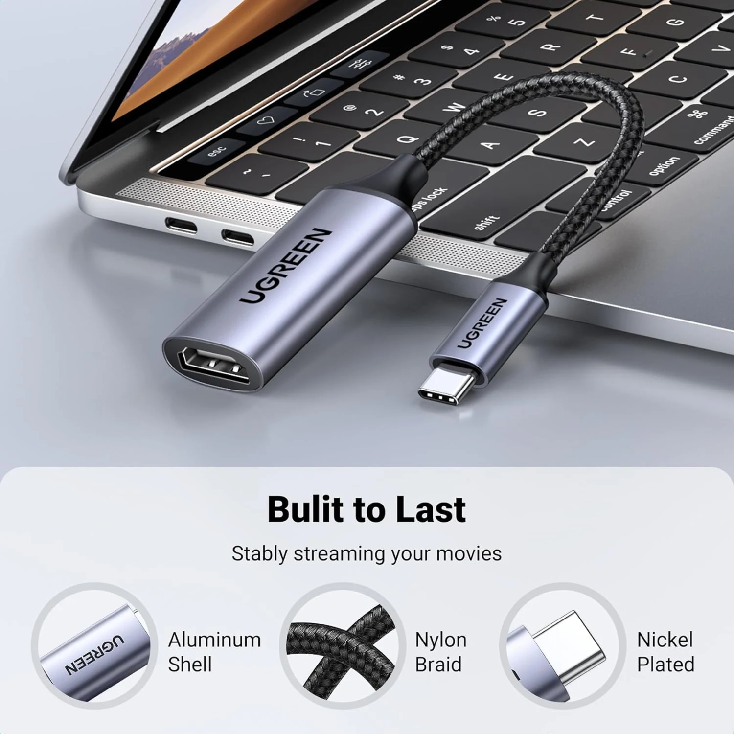 UGREEN USB-C Male to HDMI Female 4K 60Hz Converter (70444) - зураг 5
