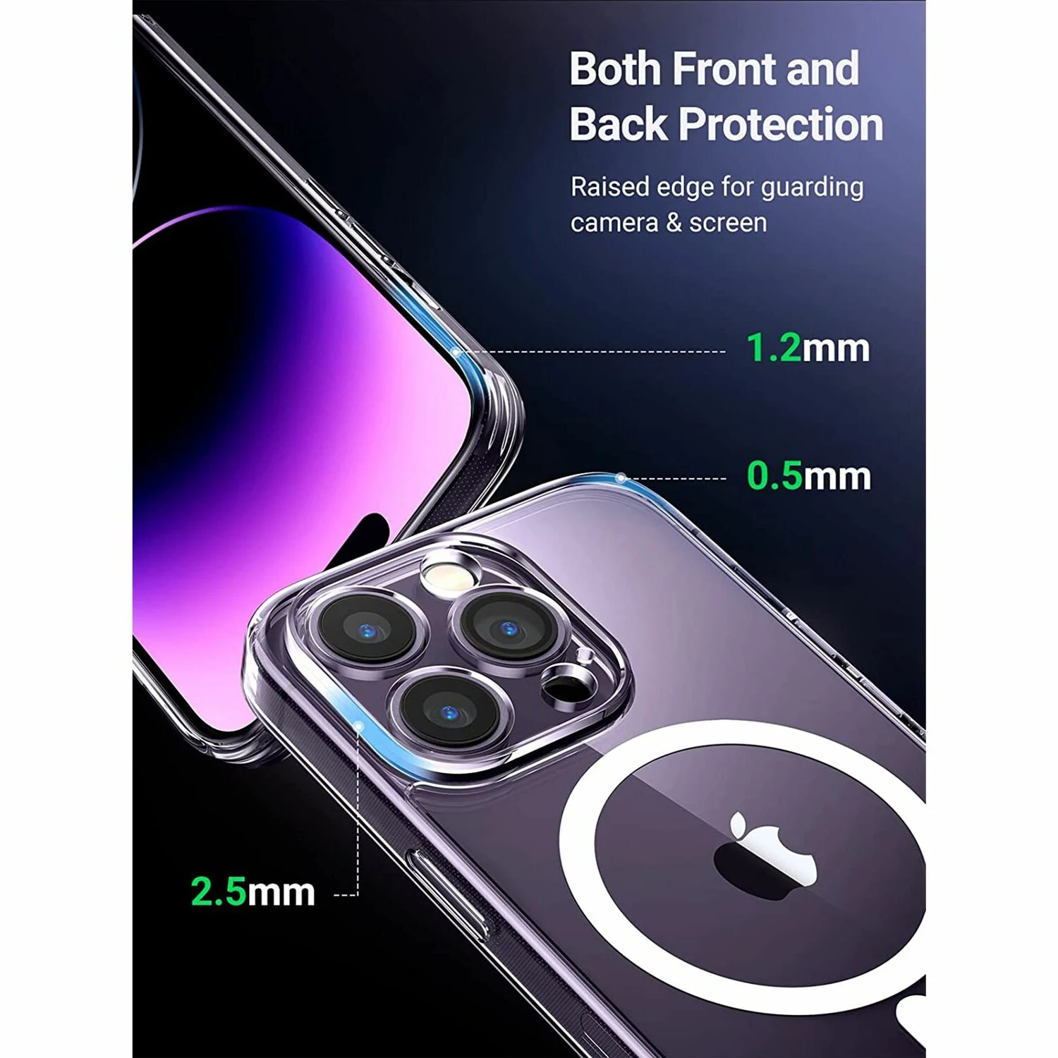 UGREEN Clear Magnetic Protective Case for iPhone 14 Pro (90936) - зураг 4