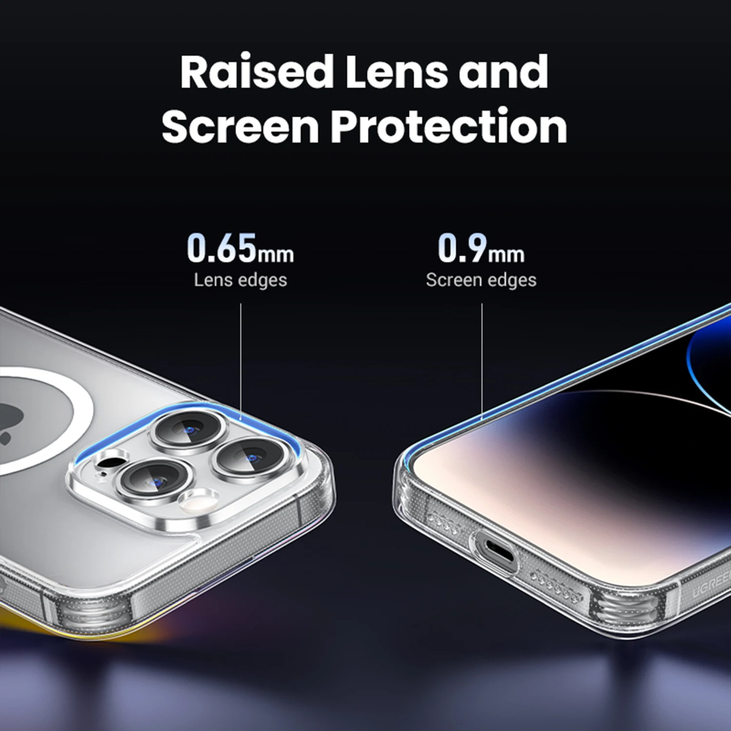 UGREEN Clear Magnetic Protective Case for iPhone 15 Pro (25398) - зураг 5