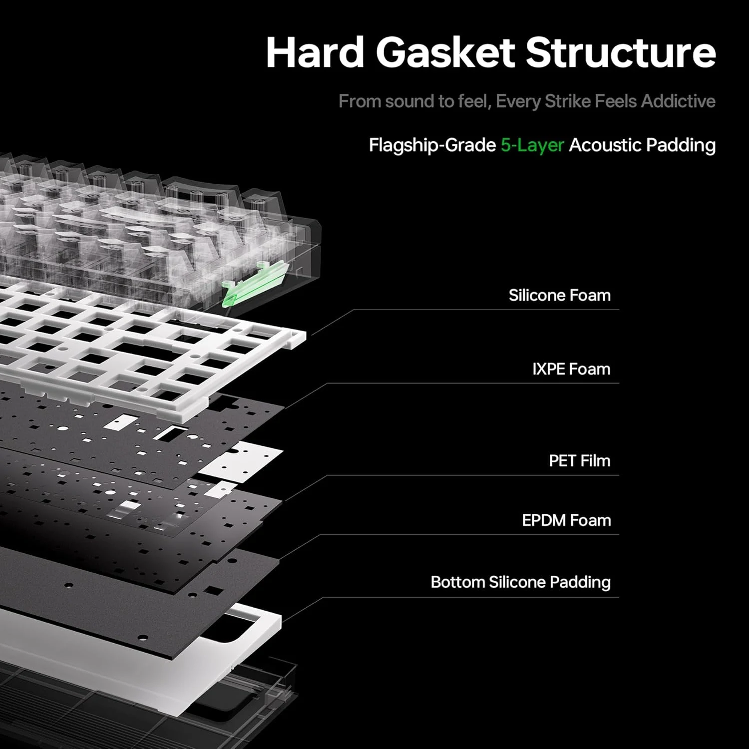 ATK RS6 Air RGB Hall Effect Magnetic Gaming Keyboard Black - зураг 5