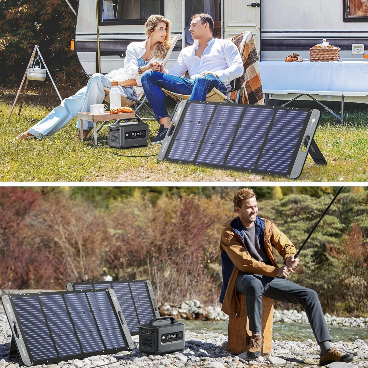 UGREEN 100W Foldable Solar Panel for Portable Powerstation (15113) - зураг 5