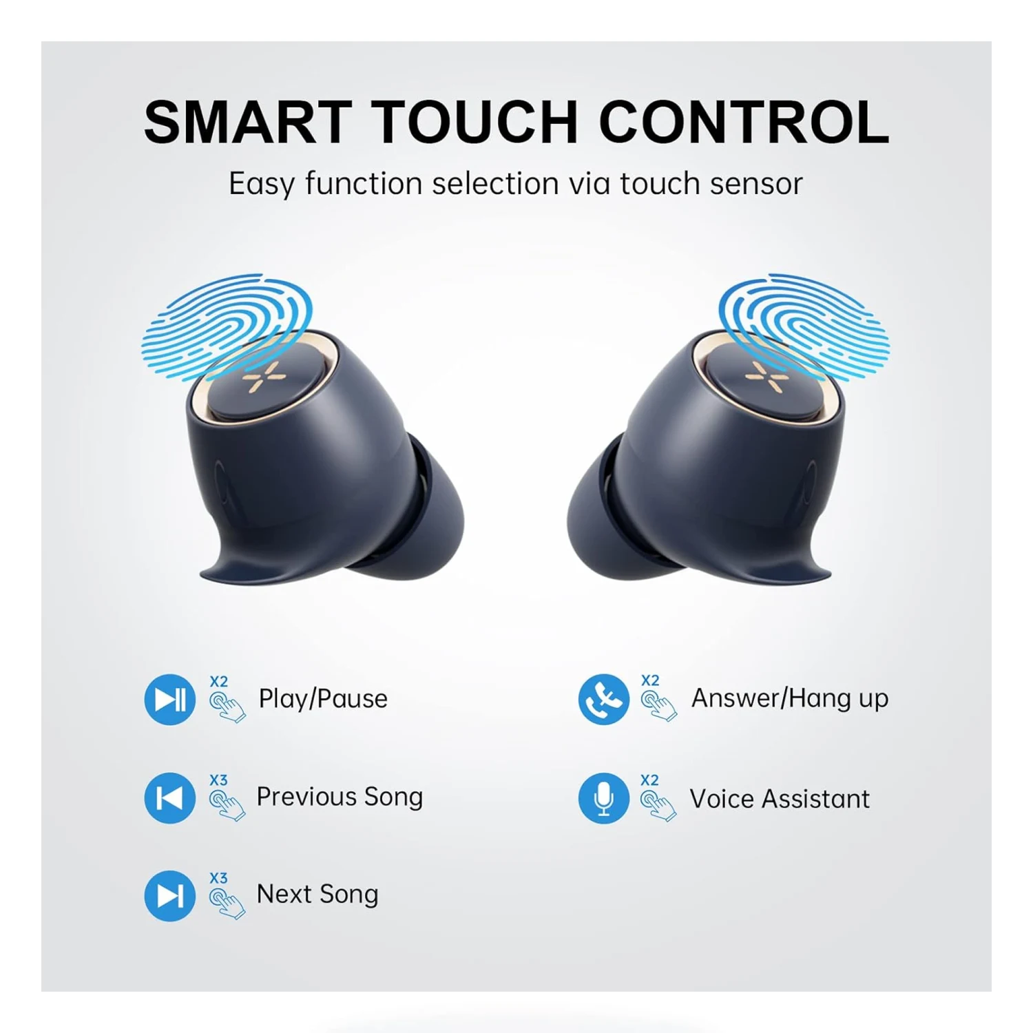 Edifier Uni-Buds TWS Wireless Earphones, Dark Blue - зураг 4