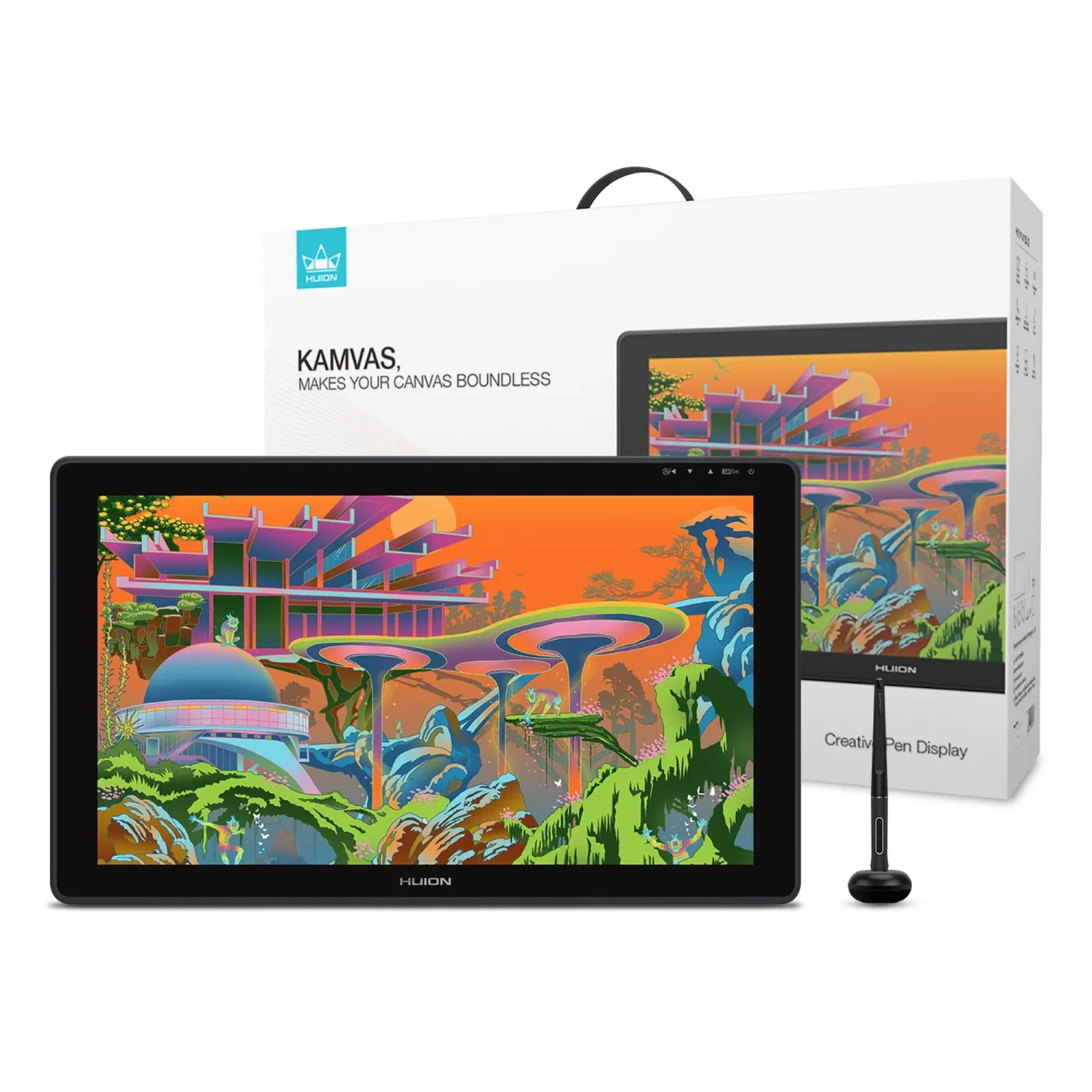 Huion Kamvas 22 GS2201 Graphic Pen Display, Black / Зурдаг Таблет / - зураг 7