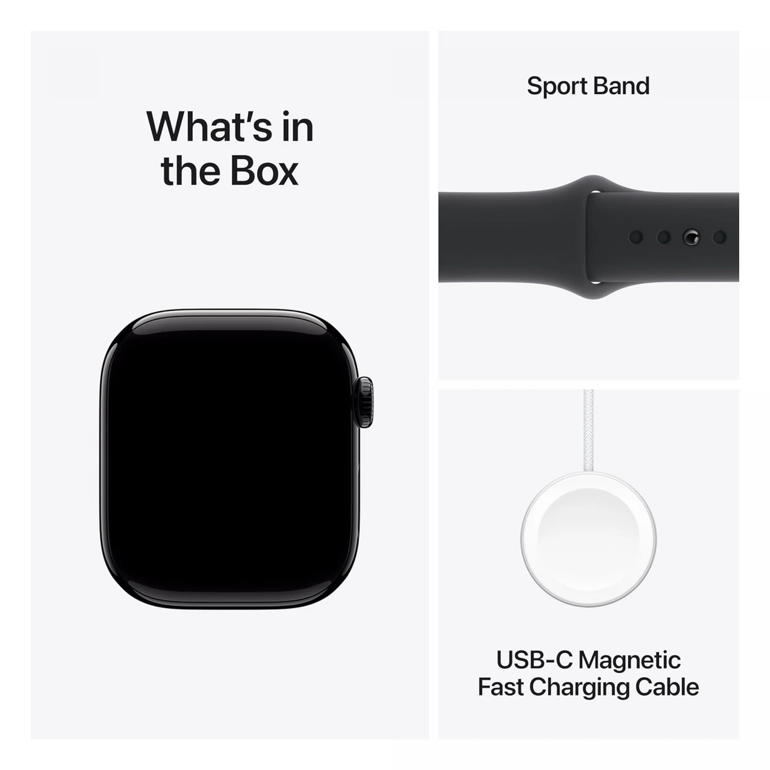 Apple Watch Series 10 GPS 42mm Jet Black Aluminium Case with Black Sport Band (S/M) /MWWE3/ - зураг 4