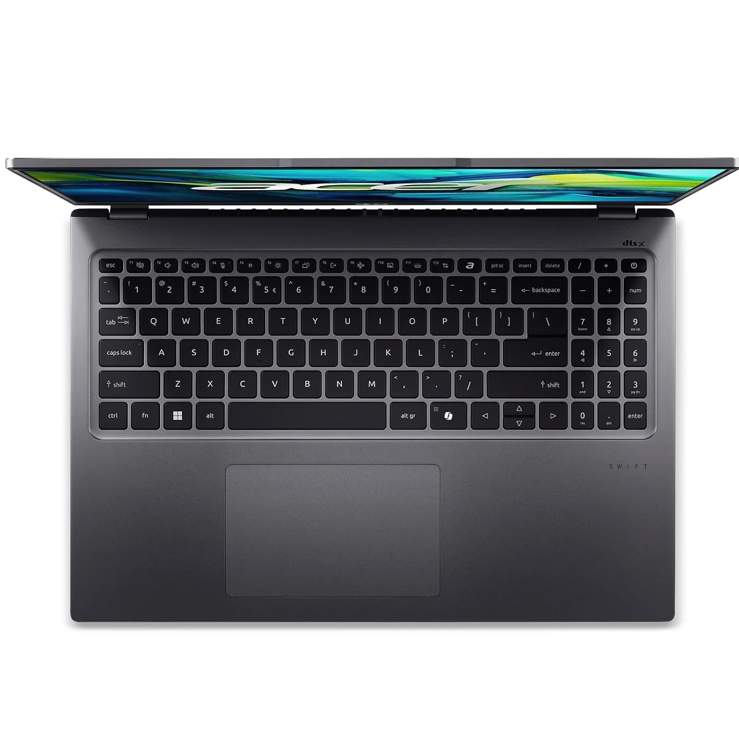 Acer Aspire 16 A16-71M-73W4, Intel Core Ultra 7-155H, DDR5 16GB RAM, 512GB PCIe Gen4 SSD, Intel Arc Graphics, 16-inch WUXGA, Win11 Home, Steel Grey - зураг 6