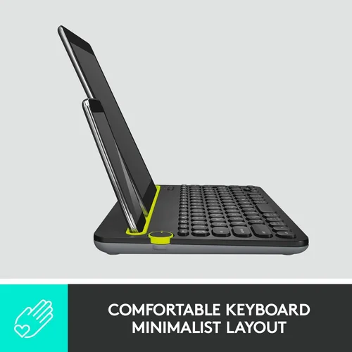Logitech K480 Multi-Device Bluetooth Wireless Keyboard, Black - 3