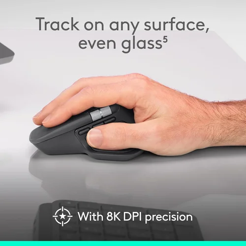 Logitech MX Master 4 Wireless Mouse Mouse, Graphite - 8