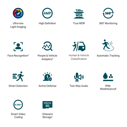 TP-Link VIGI C540S 4MP Outdoor ColorPro Night Vision Pan Tilt Network Camera / Хөдөлгөөнт Гадаа Хяналтын Камер / - 2