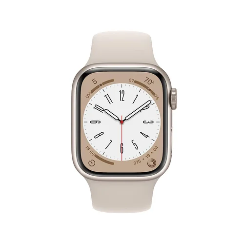 Apple Watch Series 8 GPS 45mm Starlight Aluminum Case with Starlight Sport Band (M/L) /MNP23/ - 2
