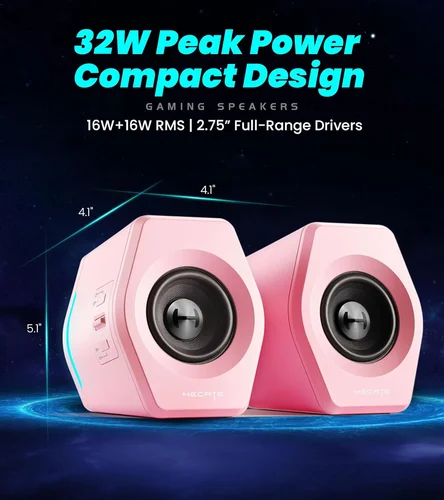 Edifier HECATE G2000 Bluetooth Gaming Speaker, Pink / Чанга яригч / - 2