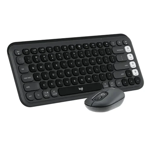 Logitech POP ICON Wireless Keyboard & Mouse Combo, Black - 3