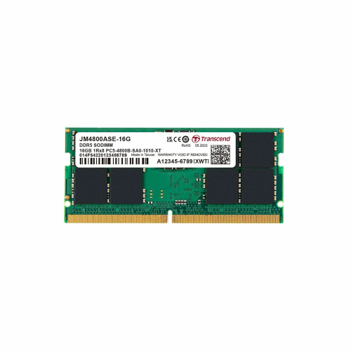 Transcend DDR5 16GB JetRam 4800MHz SODIMM Notebook Memory /JM4800ASE-16G/