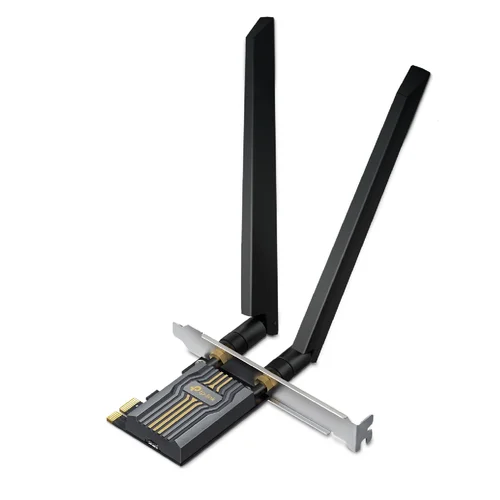 TP-Link Archer TBE400E BE6500 Tri-Band Wi-Fi 7 Bluetooth PCI Express Adapter - 1