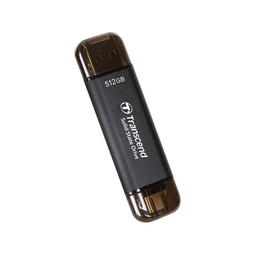 Transcend 512GB ESD310C USB-A & USB-C 3.2 Gen2 Portable SSD TS512GESD310C / Зөөврийн Хард / - 2
