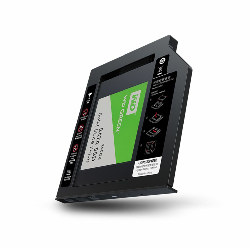 UGREEN SATA Hard Drive Caddy 9.5mm for Notebook Optical Drive (70657)