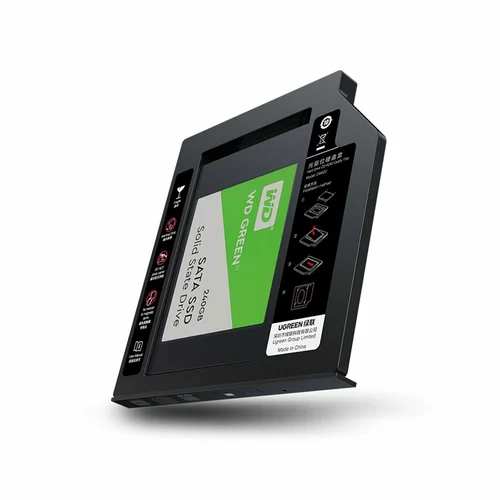 UGREEN SATA Hard Drive Caddy 9.5mm for Notebook Optical Drive (70657) - 1