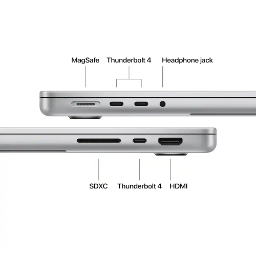 Apple MacBook Pro 14" M5 Chip, 10-core CPU, 10-core GPU, 16GB RAM, 512GB SSD, Silver /MDE44/ - 3