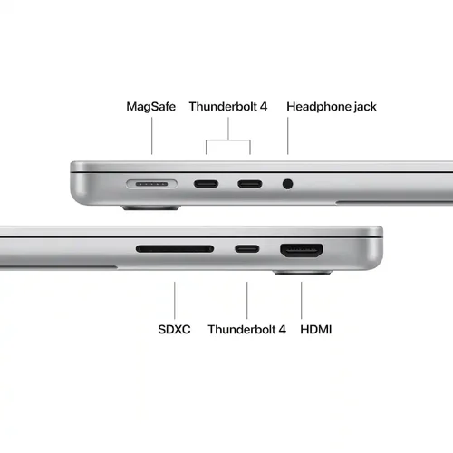 Apple MacBook Pro 14" M5 Chip, 10-core CPU, 10-core GPU, 16GB RAM, 512GB SSD, Silver /MDE44/ - 3