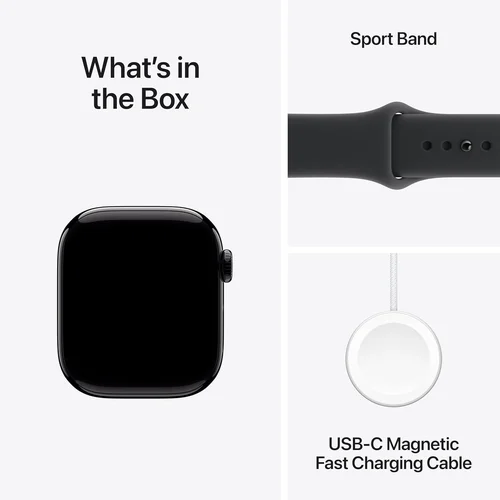 Apple Watch Series 11 GPS 46mm Jet Black Aluminium Case with Black Sport Band (M/L) /MEUX4/ - 5