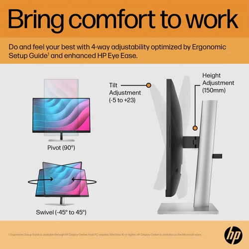 HP E24 G5 24-inch FHD Monitor - 5