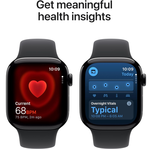 Apple Watch Series 11 GPS 42mm Jet Black Aluminium Case with Black Sport Band (S/M) /MEQT4/ - 2