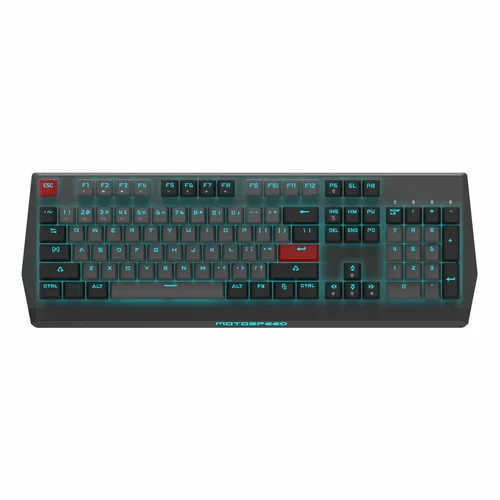 Motospeed CK74 Wired Gaming Mechanical Keyboard Grey - 1