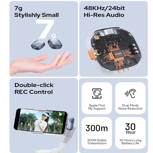 Godox Cube-SC Kit 1 Wireless Lavalier Microphone System / Микрофон / - 4