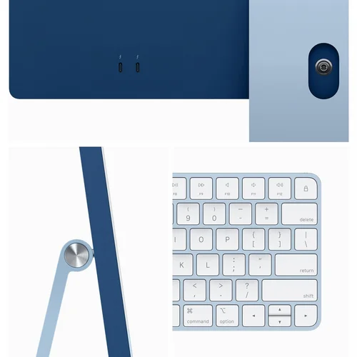 Apple iMac M3 Chip, 8-Core CPU, 8-Core GPU, 8GB RAM, 256GB SSD, 24-inch 4.5K Retina Display, Blue /MQRC3/ - 3
