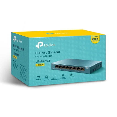 TP-Link LS108G 8-Port Gigabit Desktop Network Switch / Свич салаалагч , Сүлжээний Төхөөрөмж / - 5