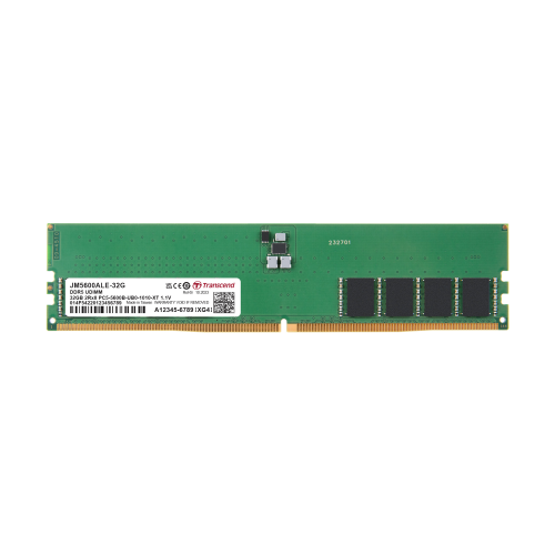 Transcend DDR5 32GB JetRam 5600MHz UDIMM PC Memory /JM5600ALE-32G/