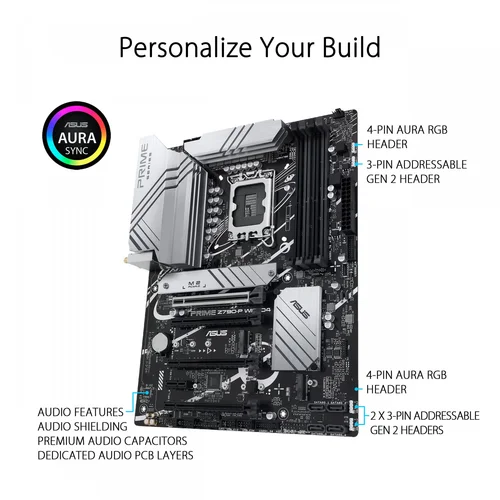 ASUS PRIME Z790-P D4 (LGA 1700) ATX Motherboard - 3