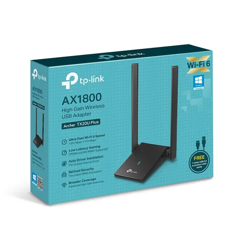 TP-Link Archer TX20U Plus AX1800 Dual Antennas High Gain Wireless USB Adapter - 3