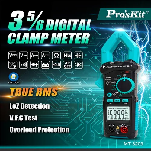 ProsKit MT-3209 3-5/6 Digital Clamp Multimeter / Сүлжээний тестер , Сүлжээний Төхөөрөмж / - 3