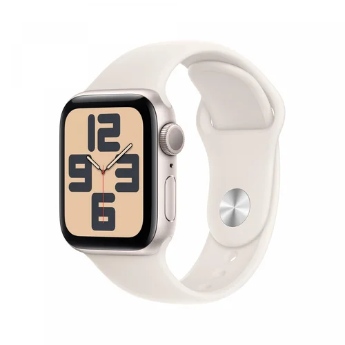 Apple Watch SE (2nd Gen) GPS, 40mm Starlight Aluminium Case with Starlight Sport Band (S/M) /MXEF3/ - 1