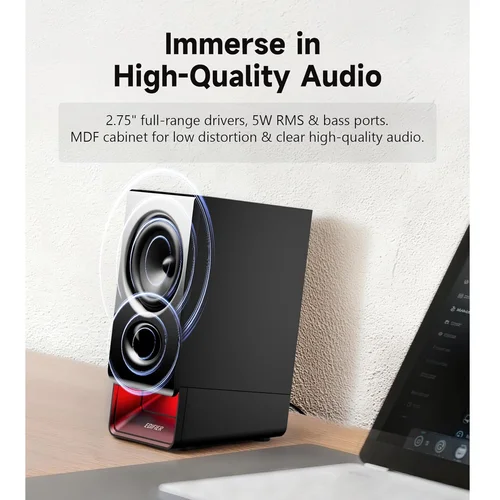 Edifier R20BT USB-Powered Speaker with Bluetooth, Black / Чанга яригч / - 3