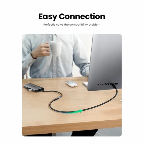 UGREEN USB-C Male to USB-C Female Gen2 5A Extension Cable 1m (10387) - 2