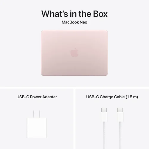 Apple MacBook Neo 13" A18 Pro chip, 6-core CPU, 5-core GPU, 8GB RAM, 512GB SSD, Blush /MHFJ4/ - 7