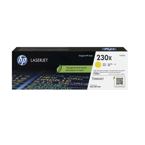 HP 230X (W2302X) Yellow Original Laser Jet Toner Cartridge HP Color Laser Jet Pro MFP 4303 Printer/ / Принтерийн хор /