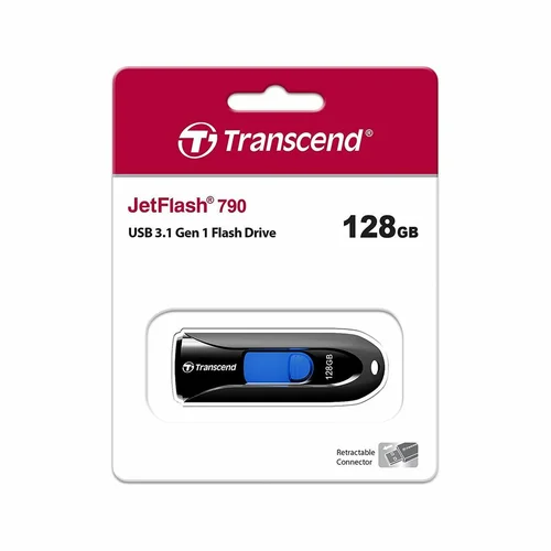 Transcend 128GB JetFlash 790 USB 3.1 Gen1 Flash Drive /TS128GJF790K/ - 3