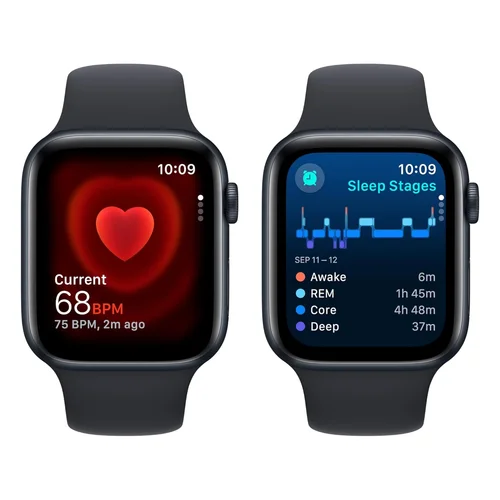 Apple Watch SE (2nd gen) GPS 44mm Midnight Aluminium Case with Midnight Sport Band (M/L) /MRE93/ - 4