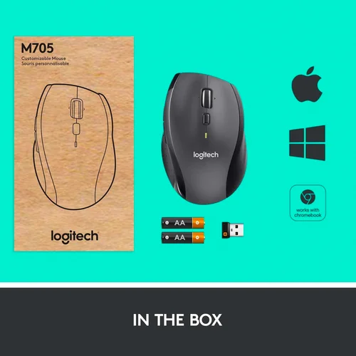 Logitech M705 Marathon Wireless Mouse - 5