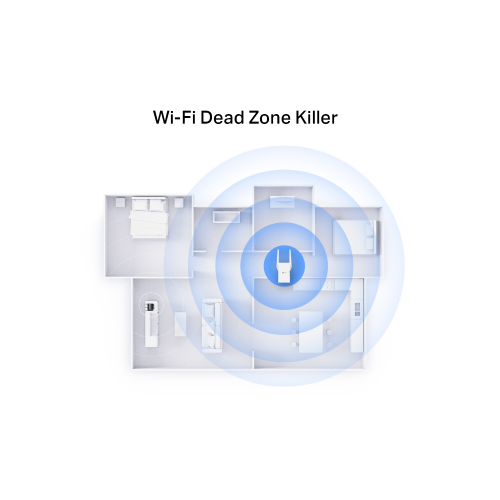 TP-Link RE705X AX3000 Dual-Band Wireless Mesh Wi-Fi Range Extender - 2
