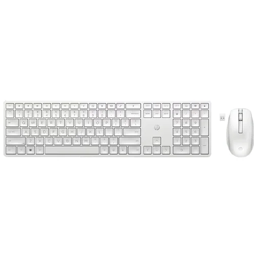 HP 650 Wireless Mouse and Keyboard Combo, White - 1