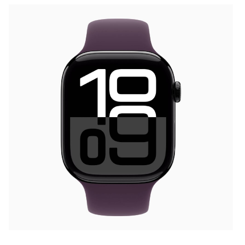 Apple Watch Series 10 GPS 46mm Rose Gold Aluminium Case with Plum Sport Band (S/M) /MWWV3/ - 3