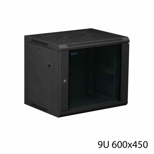 Toten 9unit W2.6409 wall mounted cabinet, 600*450*9U with glass / Сүлжээний rack cabinet /